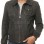 Sovereign Washed Black Leather Bomber Jacket - Women's Retro Fold Collar Utility Pocket Ribbed Knit Trim Sporty Heritage Aviator Apparel