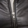 Opulent Black Leather Puffer Jacket - Detachable Hooded Quilted Panels Classic Winter Streetwear Women's High Stand Collar Premium Outerwear