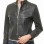 Elite Cafe Racer Black Leather Moto Jacket - Women's Snap Collar Dual Zip Chest Pockets Slim Fit Fitted Heritage Streetwear Outerwear Piece!