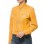 Mustard Yellow Leather Moto Jacket - Women's Snap Collar Dual Zip Chest Pockets Slim Fit Fitted Heritage Streetwear Outerwear
