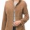 Elite Camel Brown Suede Moto Jacket - Women's High Funnel Collar Hidden Zip Snap Button Placket Slim Fit Minimalist Premium Outerwear