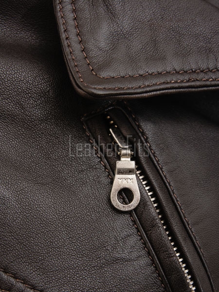 Espresso Brown Leather Long Trench Coat - Women's Off Center Asymmetric Zip Flared Waist Belted Premium Fitted Winter Overcoat