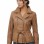 Pristine Sculpted Collar Brown Leather Long Coat — belted trench long coat with asymmetric zip, tailored feminine silhouette, premium soft cowhide finish