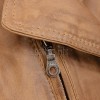 Pristine Sculpted Collar Brown Leather Long Coat — belted trench long coat with asymmetric zip, tailored feminine silhouette, premium soft cowhide finish