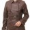 Majestic Chestnut Brown Leather Trench Long Coat - Women's Classic Double Breasted Buckled Belted Fitted Mid Length Premium Overcoat
