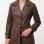 Vibe Chic Women Genuine Tan Brown Leather Trench Long Coat with Matching Waist Tie Belt, Modern Pointed Lapels, Sleek Fit Midline Overcoat
