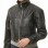 Refined Black Stand Collar Cropped Leather Jacket - Women's Genuine Cowhide Central Zip Outerwear Western Yoke Banded Hem Short Garment