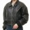 Vintage Distressed Black Cropped Bomber Jacket - Women's Premium Lambskin Central Metal Zip Outerwear Weathered Edge Ribbed Hem Short Garment